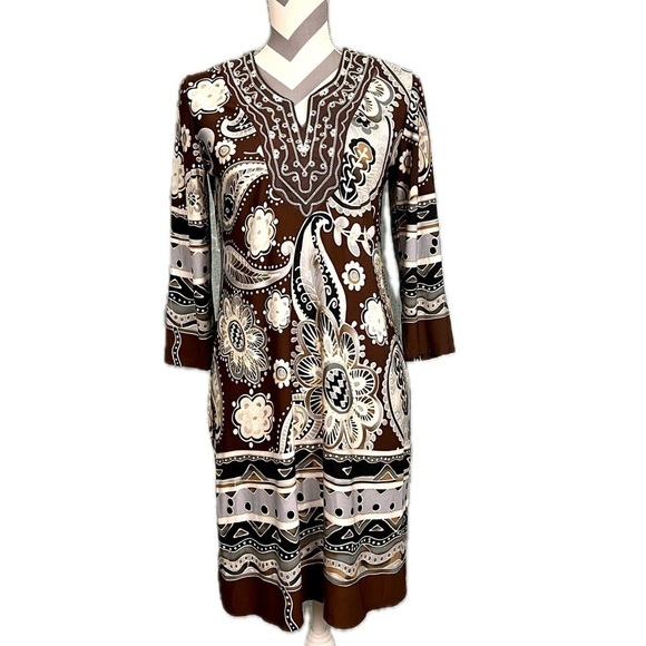 Tiana B. Boho Sheath Dress - Size S - Picture 1 of 7
